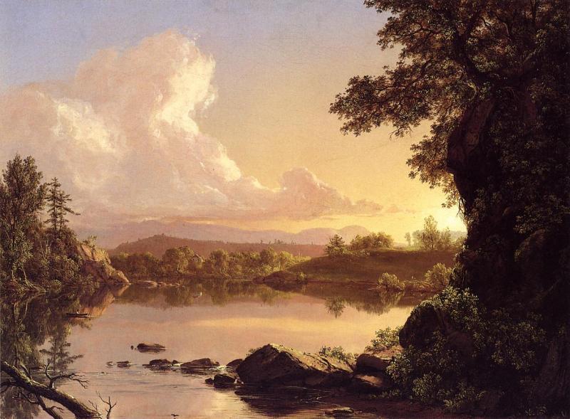 Frederic Edwin Church Scene on the Catskill Creek Germany oil painting art